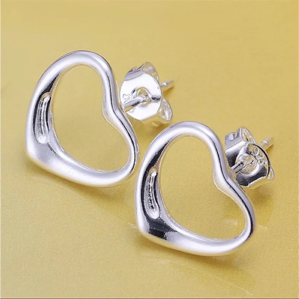 Sterling Silver Heart Earrings